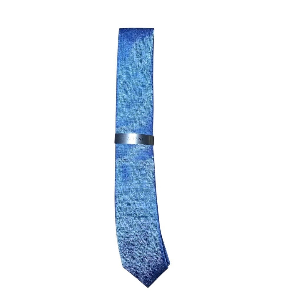 Alfani Men's Necktie Blue Textured Classic Business‎ Wedding Party